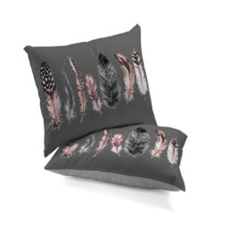 Gc Gaveno Cavailia Downy Dreams Duvet Cover Bedding Set Grey Super King 3Pc With Reversible Geometric Printed Quilt Cover - thumbnail 4