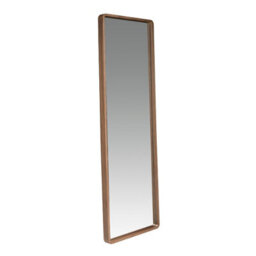 Angel Cerda Elegant Rectangular Walnut Wall Mirror For Modern Interiors - thumbnail 1
