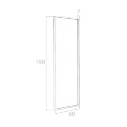 Angel Cerda Elegant Rectangular Walnut Wall Mirror For Modern Interiors - thumbnail 7