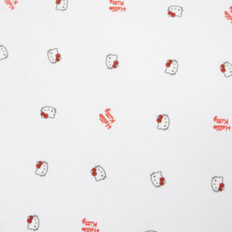 Hello Kitty Double Fitted Sheet Kids Polycotton White Bedding Bed Sheet - thumbnail 6