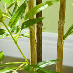 Wyld Haus 120Cm Artificial Bamboo-Style Tree In Pot - Green, Compact 15X15Cm - thumbnail 9