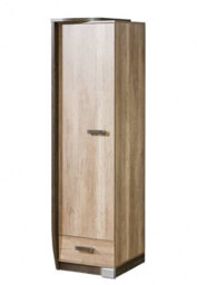 Arte Romero R17 Tall Cabinet Left - Sleek Storage Solution In Oak Canyon, H1925mm W500mm D580mm