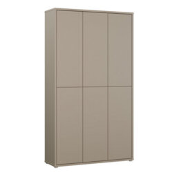 Furniture To Go Alice Springs Tall Shoe Cabinet With 6 Doors Push-To-Open In Taupe - thumbnail 2