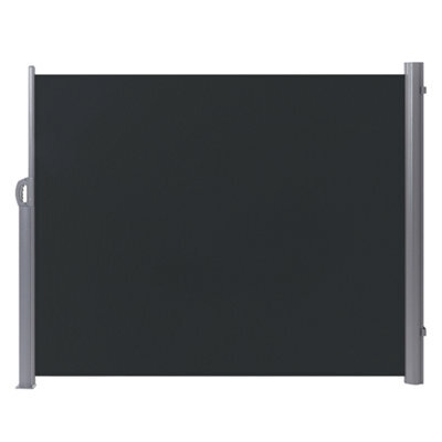 Beliani Side Awning Dorio 305 Cm 160 Cm Graphite Grey - image 1