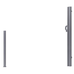 Beliani Side Awning Dorio 305 Cm 160 Cm Graphite Grey - thumbnail 6