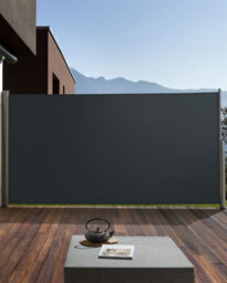 Beliani Side Awning Dorio 305 Cm 160 Cm Graphite Grey - thumbnail 2