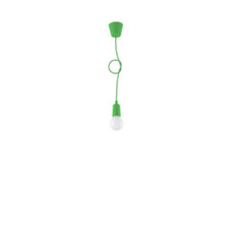 Sollux Lighting Diego Polyvinyl Chloride (Pvc) Green 1 Light Classic Pendant Ceiling Light - thumbnail 4