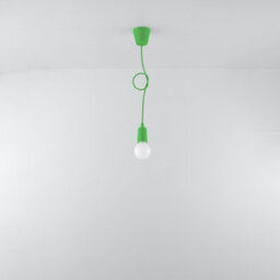 Sollux Lighting Diego Polyvinyl Chloride (Pvc) Green 1 Light Classic Pendant Ceiling Light - thumbnail 5