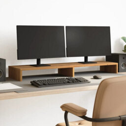 Walplus Monitor Stand Artisian Oak 100X27X10 Cm Engineered Wood - thumbnail 1