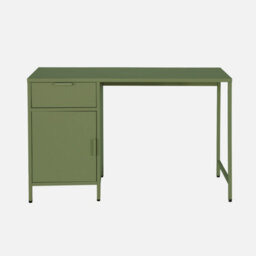 Sweeek - Laminated Steel Children's Desk 1 Drawer Khaki Green 120X50X75 Cm - Soho - thumbnail 2