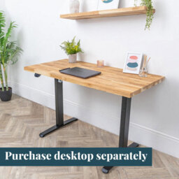 Domli Electric Adjustable Black Standing Desk Frame - Heavy Duty Steel Stand Up Computer Desk - Ergonomic Sit Stand Desk - thumbnail 5