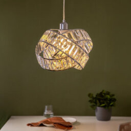 Fabfinds Modern 3 Tier Interlocking Lamp Shade Acylic Crystal 31Cm - thumbnail 1