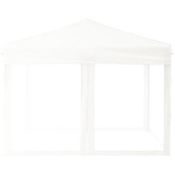 Walplus Folding Party Tent Garden Gazebo Canopy With Sidewalls White 3X3 M - thumbnail 4