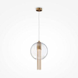 Luminosa Lighting Luminosa Maytoni Flusso Ii Modern Slim Pendant Ceiling Light Bronze Gu10 - thumbnail 1