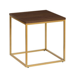 Aspect Furniture Regis Side Table,walnut Veneer/gold - thumbnail 2