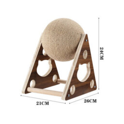 Living And Home Cat Scratching Ball Natural Sisal Board Scratcher Pet Toy - thumbnail 6
