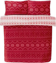 Smart Living Super Soft Christmas Reversible Duvet Cover With Pillowcase - Cozy Winter Bedding - thumbnail 4