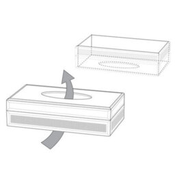 Beliani Tissue Box Charly Glass Silver - thumbnail 8