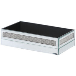 Beliani Tissue Box Charly Glass Silver - thumbnail 4