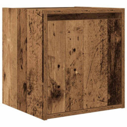 Berkfield Wall-Mounted Bedside Cabinets 2 Pcs Old Wood 38X34X40 Cm - thumbnail 5