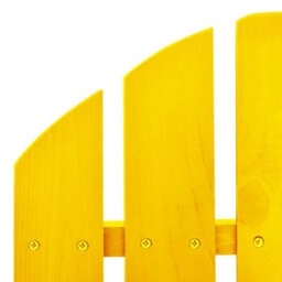 Walplus Garden Adirondack Rocking Chair Solid Fir Wood Yellow - thumbnail 5