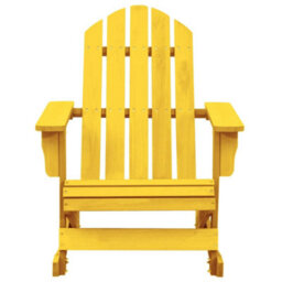 Walplus Garden Adirondack Rocking Chair Solid Fir Wood Yellow - thumbnail 2