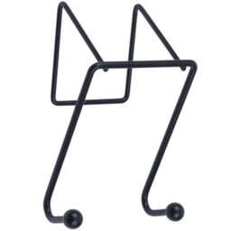 Keypak 2 Hook Over The Door Hanger Matte Black 15Cm  Metal Door Hook For Towels, Coats, Hats - Ideal For Bathroom & Bedroom