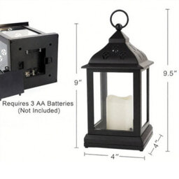 Bright Zeal Set Of Two 24Cm Tall Vintage Decorative Candle Lanterns - thumbnail 4