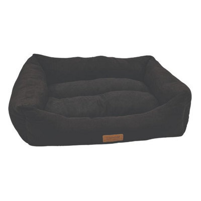 Huggle Pets Hugglepets Luxury Dog Black Medium Lounger