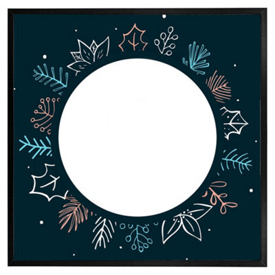 "Andrew Lee Winter Flowers (Picutre Frame) / 20X20"" / Oak" - image 1