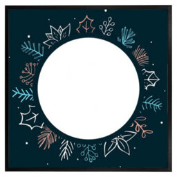 "Andrew Lee Winter Flowers (Picutre Frame) / 20X20"" / Oak" - thumbnail 8