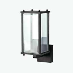 CGC Lighting Cgc Marin Black Outdoor Wall Lantern Clear Bevelled Glass Diffuser Up Ip44 - thumbnail 7