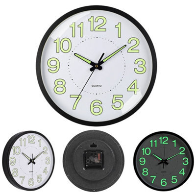 "30Cm Large Luminous Wall Clocks Glow In The Dark Silent Home Digital Clock 12""" - image 1