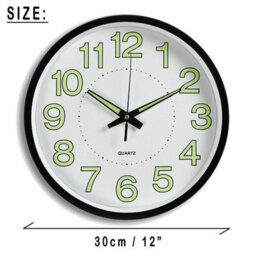 "30Cm Large Luminous Wall Clocks Glow In The Dark Silent Home Digital Clock 12""" - thumbnail 2