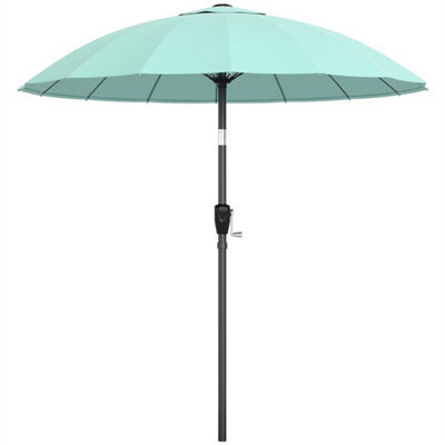 2M Shanghai Garden Parasol Umbrella, Outdoor Sun Shade, Turquoise - image 1