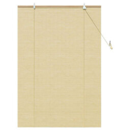 Walplus Window Blinds & Shades With Curtains Manual Natural Bamboo - thumbnail 2