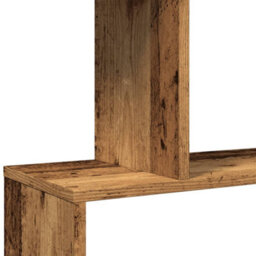 Vidaxl Room Divider Bookcase 5-Tier Old Wood 70X24X161 Cm Engineered Wood - thumbnail 9