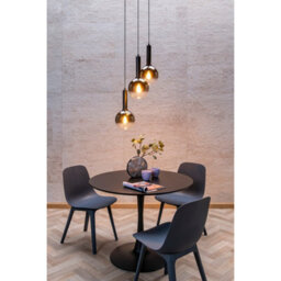 Lucide Marius Modern Cluster Pendant Light 48.5Cm- 3Xe27 - Black - thumbnail 5