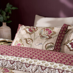 Catherine Lansfield Bedding Kashmir Paisley Floral Duvet Cover Set With Pillowcase Natural - thumbnail 3