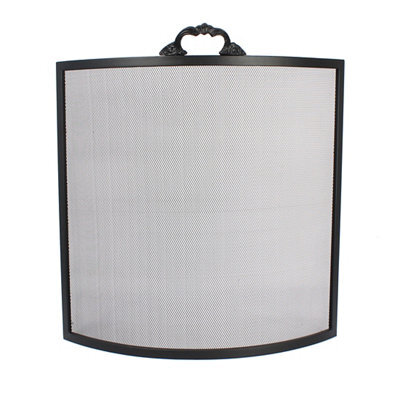 Slemcka Traditional Black Metal Fire Screen (W)0.61M - image 1