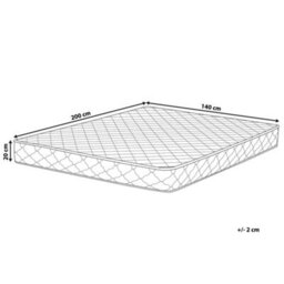 Beliani Pocket Spring Mattress Duo H3/4 Firm H2/3 Medium 140 X 200 Cm (Eu Double) - thumbnail 3