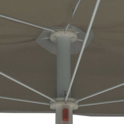 Berkfield Durable Garden Half Parasol With Pole 180X90 Cm Sand - thumbnail 7