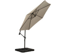 Royalcraft Ivory 3M Standard Cantilever Powder Coated Parasol With Cross Stand - thumbnail 4