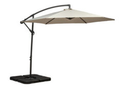 Royalcraft Ivory 3M Standard Cantilever Powder Coated Parasol With Cross Stand - thumbnail 1