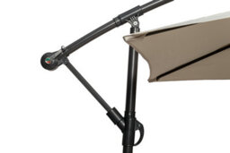 Royalcraft Ivory 3M Standard Cantilever Powder Coated Parasol With Cross Stand - thumbnail 5