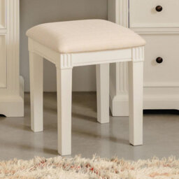 Statement Furniture Gainsborough Vintage Cream Upholstered Stool - thumbnail 1