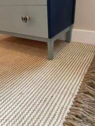 Second Nature Online Colva Thin Rug Cotton And Jute Yarn In Natural Striped Design / 90 Cm X 150 Cm - thumbnail 7
