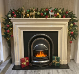 Outdoor Living (NW) Ltd 270Cm Premium Mixed Branch Pre-Lit Green Christmas Garland - With Timer - thumbnail 7