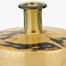 Pacific Lifestyle Amber Recycled Glass Bottle Vase - thumbnail 3