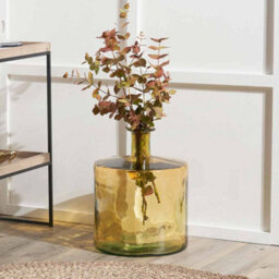 Pacific Lifestyle Amber Recycled Glass Bottle Vase